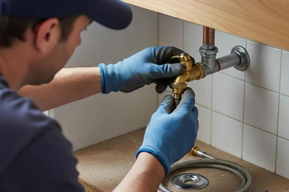 Shutoff valve and fitting work during Faucet and Fixture Repair in Lorain